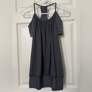 Lululemon tank top fitness bra & back open top sz 8